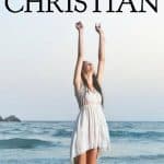 Good News for Every Imperfect Christian Woman raising hands by the Sea