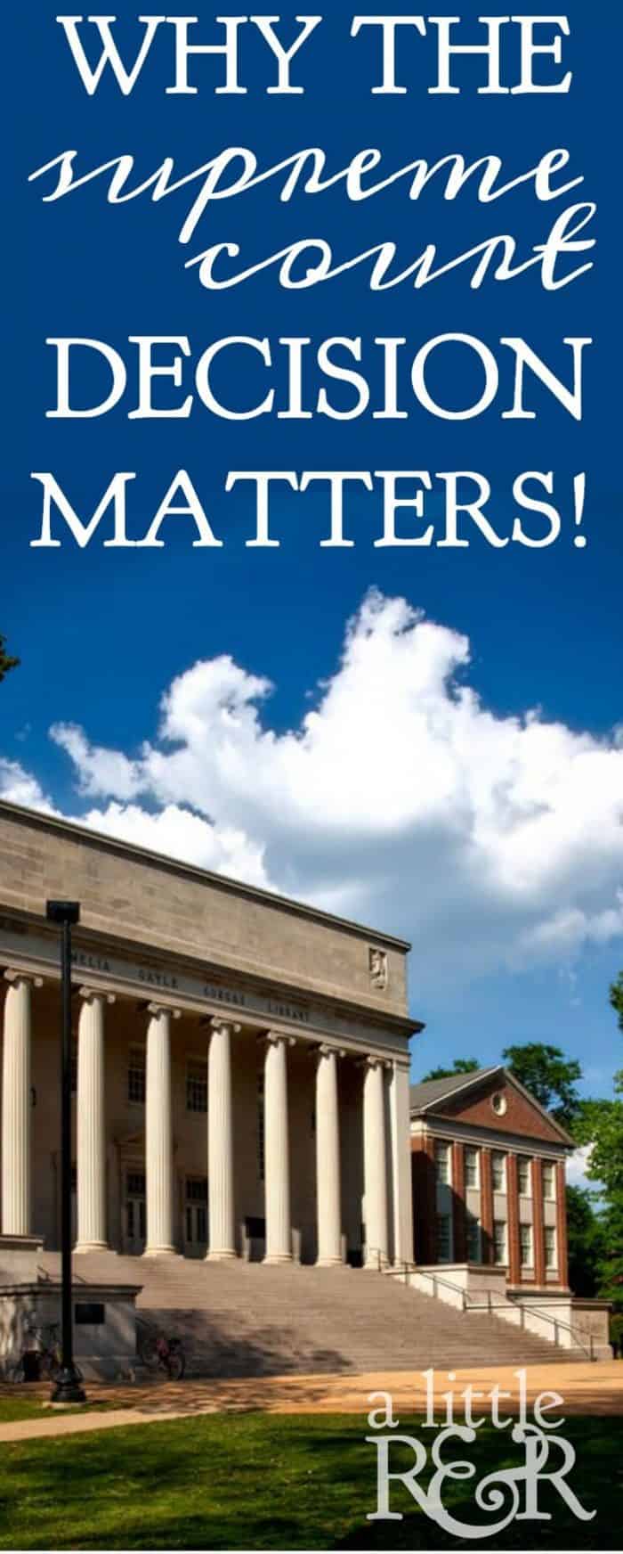 Here is why I think the Supreme Court decision on Gay Marriage matters to the church.