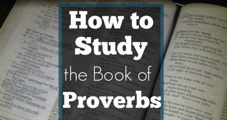 How to Study the Book of Proverbs