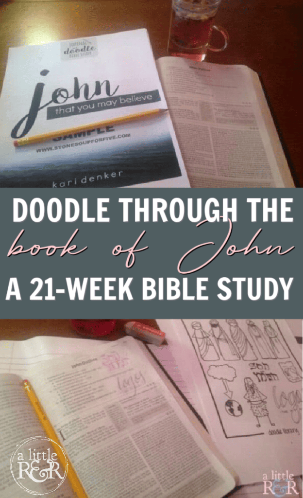 Pictures of the John Doodle Journal and a Bible being drawn in