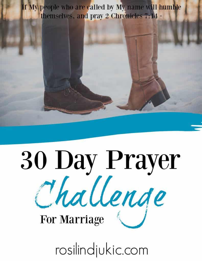 Take 30 days and pray for your marriage. Not just your spouse, but for your marriage! Download this free 32 page printable pack today by clicking here!