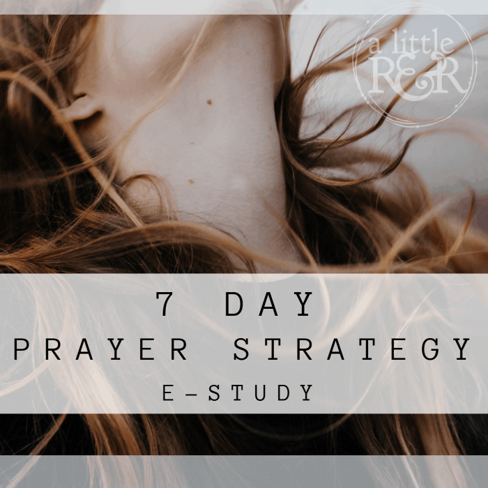 Join me for the 7 Day Payer Strategy e-study and learn to pray effective, fervent prayers that avail much! #alittlerandr #prayer #prayerstrategy #warroom
