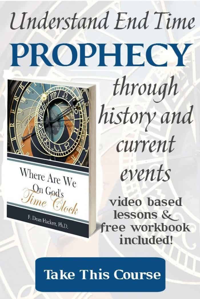 Discover end time prophecy through the lens of historic and current events with this 14-lesson course based 40+ years and thousands of hours of research.