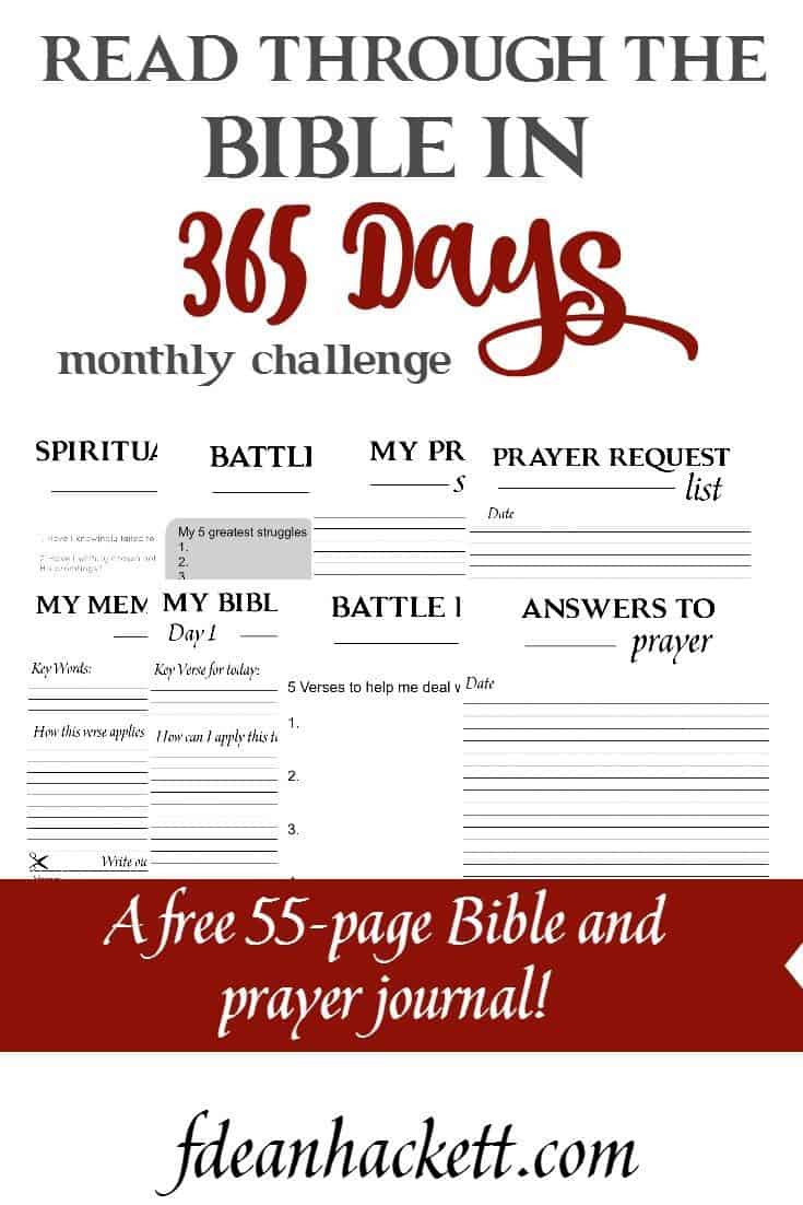 Get this free 55-page Bible reading and prayer journal today and start reading through the Bible. You'll finish up by the end of December! Each month receive a new reading plan and journal right in your inbox.