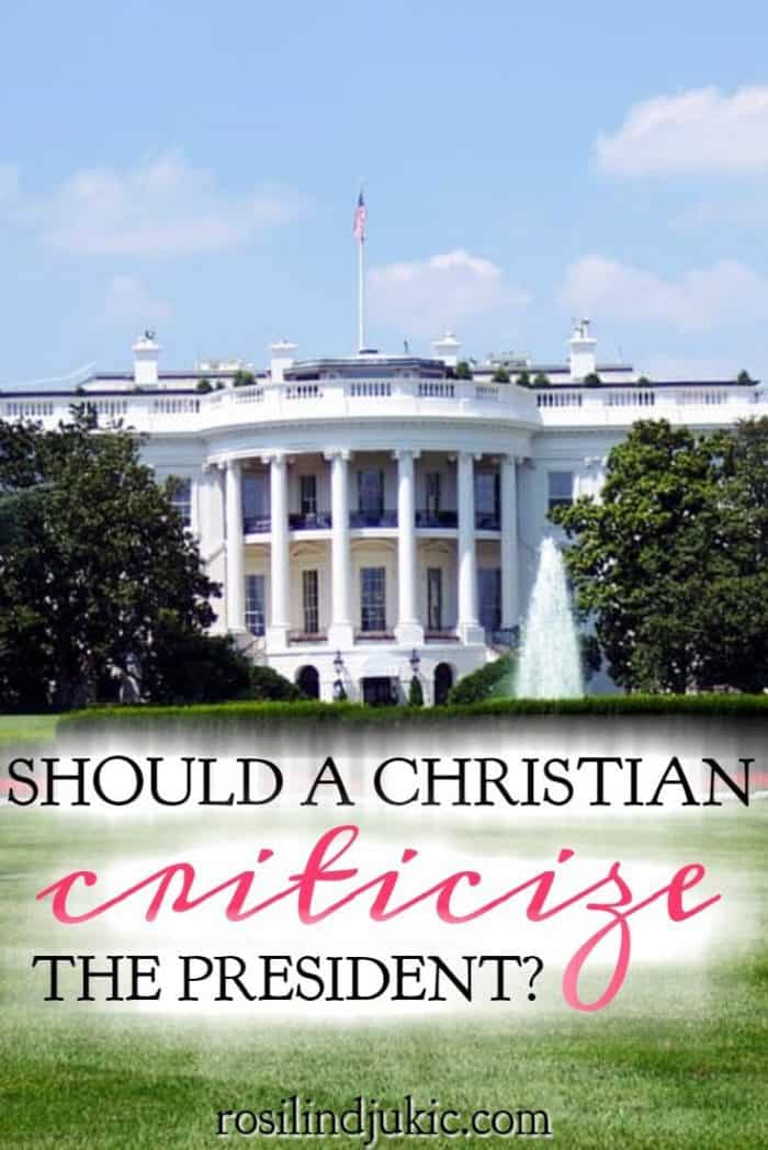 Should a Christian criticize the President and how do we know when we've gone too far? Let's look at what the Bible has to say. #alittlerandr #president #america #politics