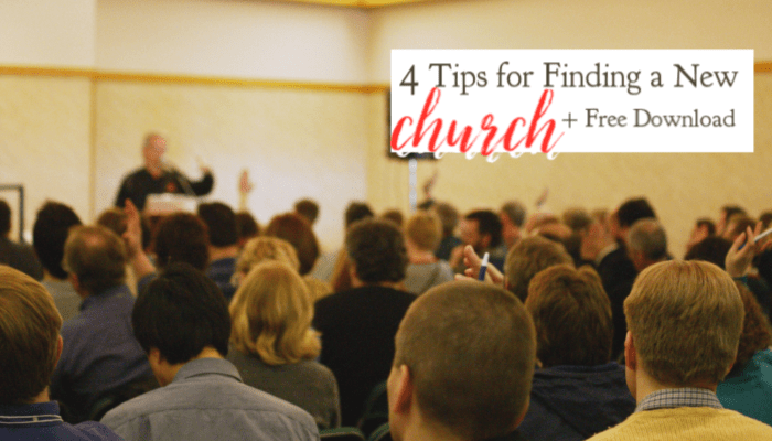 4 Tips To Find a Church + Printable Checklist