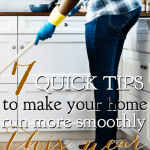 Have things been chaotic in your home lately? Here are 7 quick and easy ways to help your home run more smoothly this year. #alittlerandr #homemaking #revival #charts #organizing