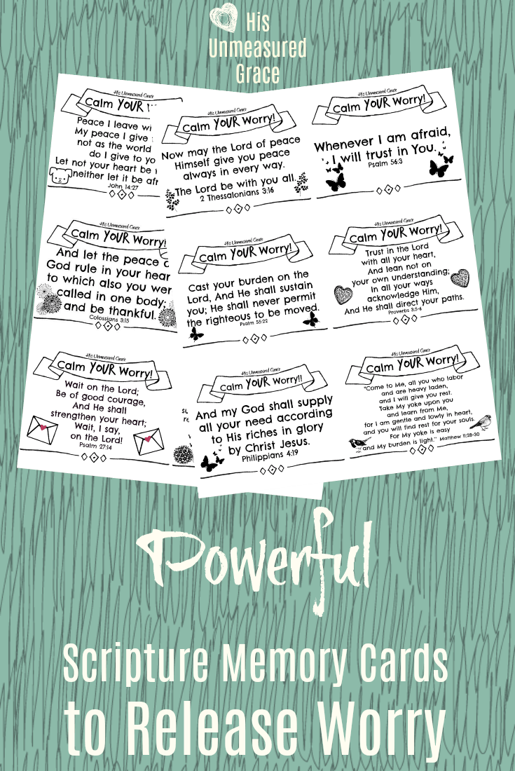 Defeat anxiety and fear with these powerful verses for your war room #alittlerandr #hisunmeasuredgrace #fear #anxiety #worry #warroom #Bibleverses