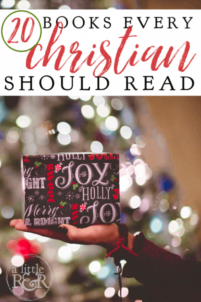 Are you looking for the perfect book for the book lover in your life? Here are 20 books every Christian should read for spiritual growth. #alittlerandr #books #Christianbooks #Christianauthors #Gift Guide