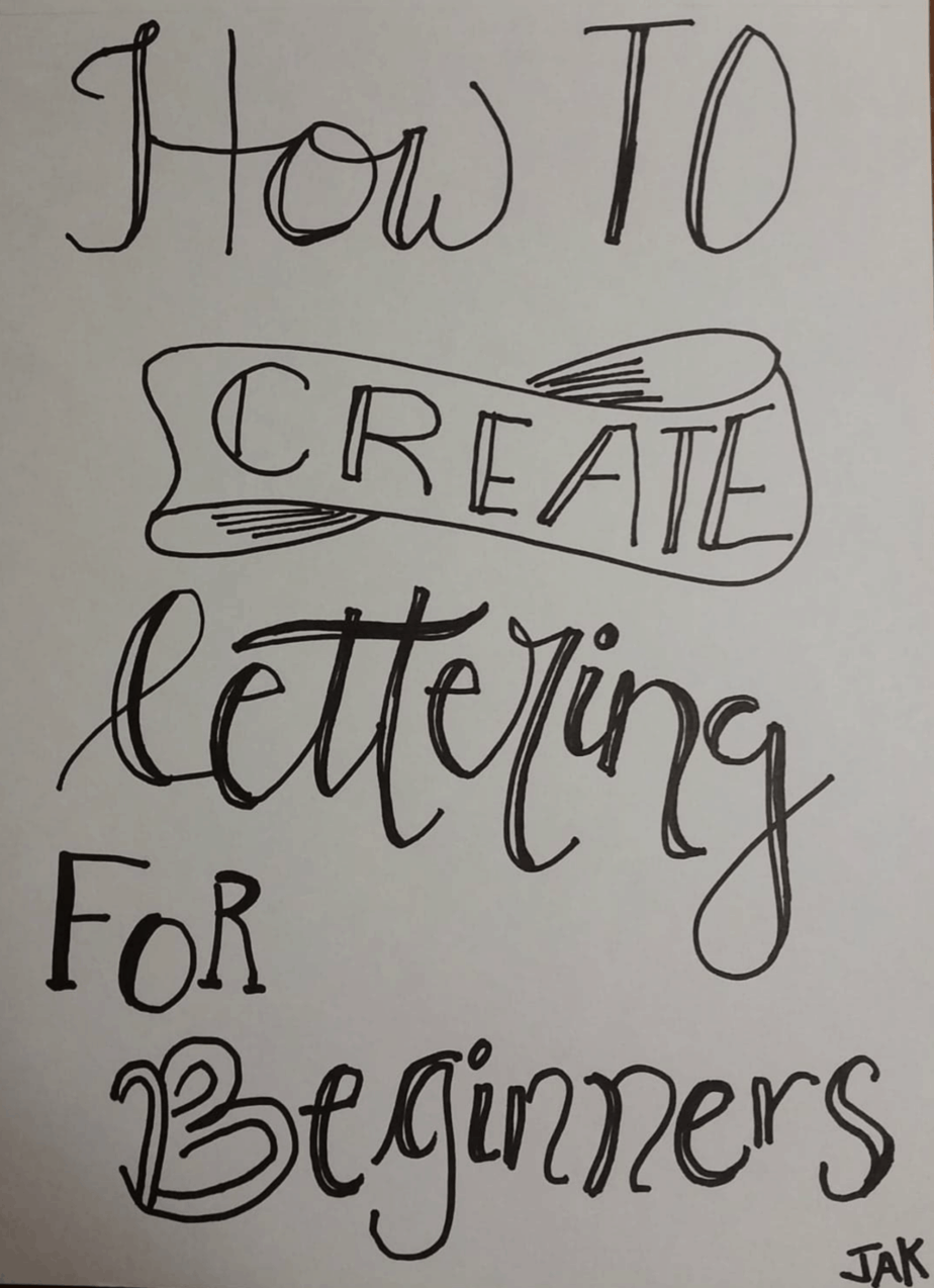 How To Create Simple Lettering for Beginners A Little R & R