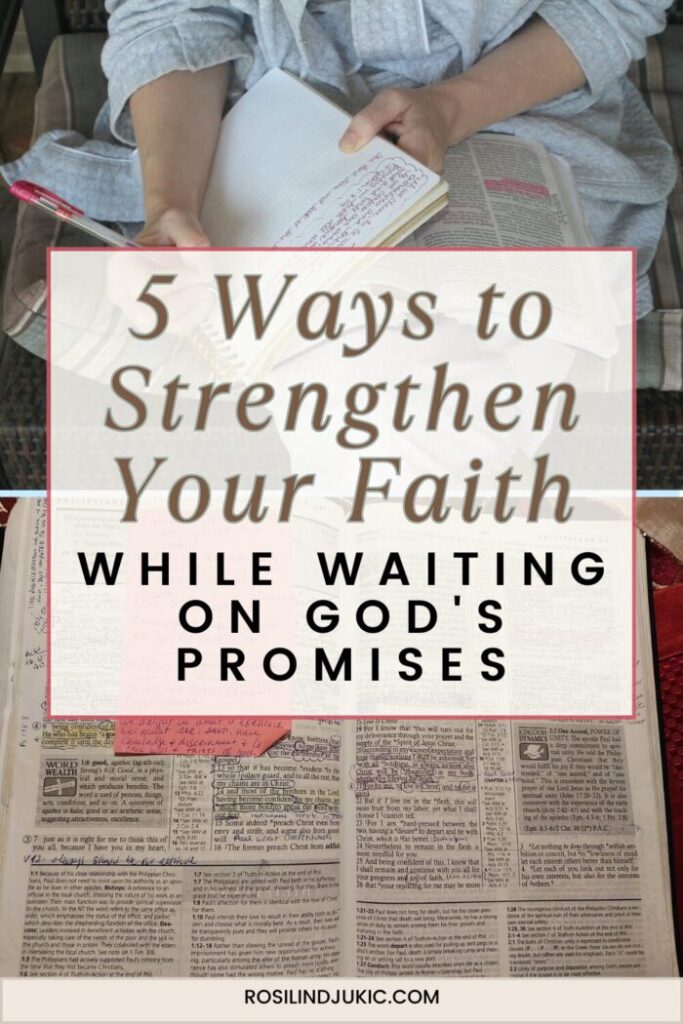 Woman journaling the Bible to strengthen your faith
