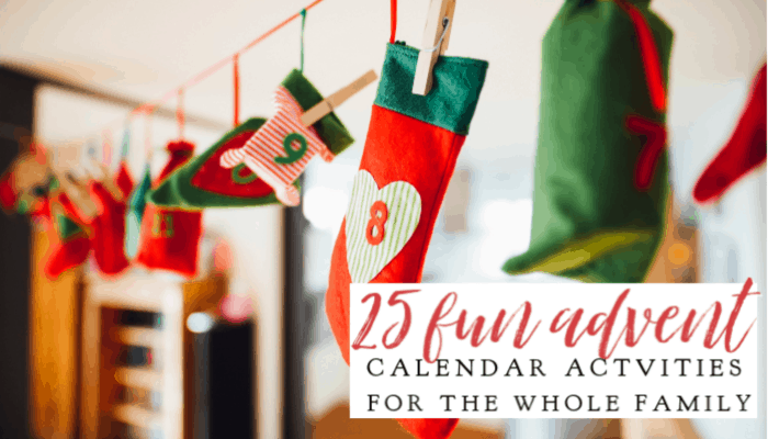 25 Fun Advent Calendar Activities for the Whole Family – Free Printable