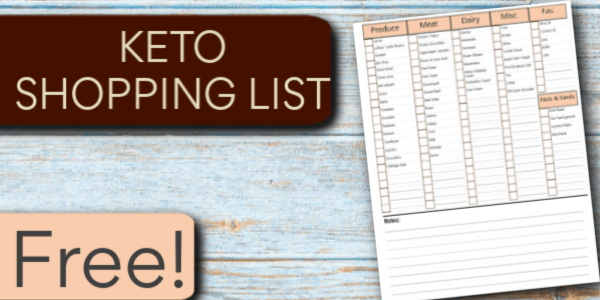 Keto Shopping List – Free Download