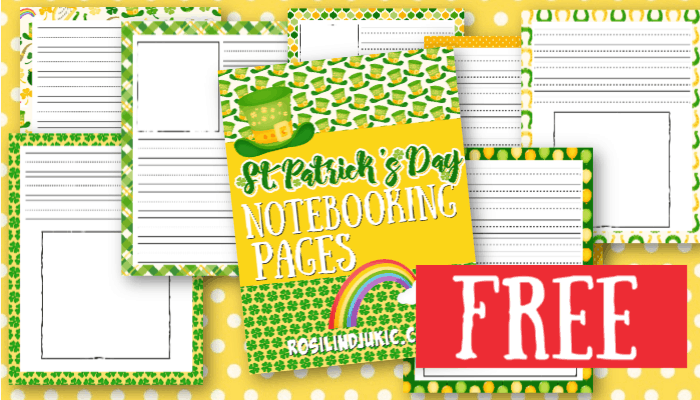 St Patrick’s Day Notebooking Pages – Free Printable