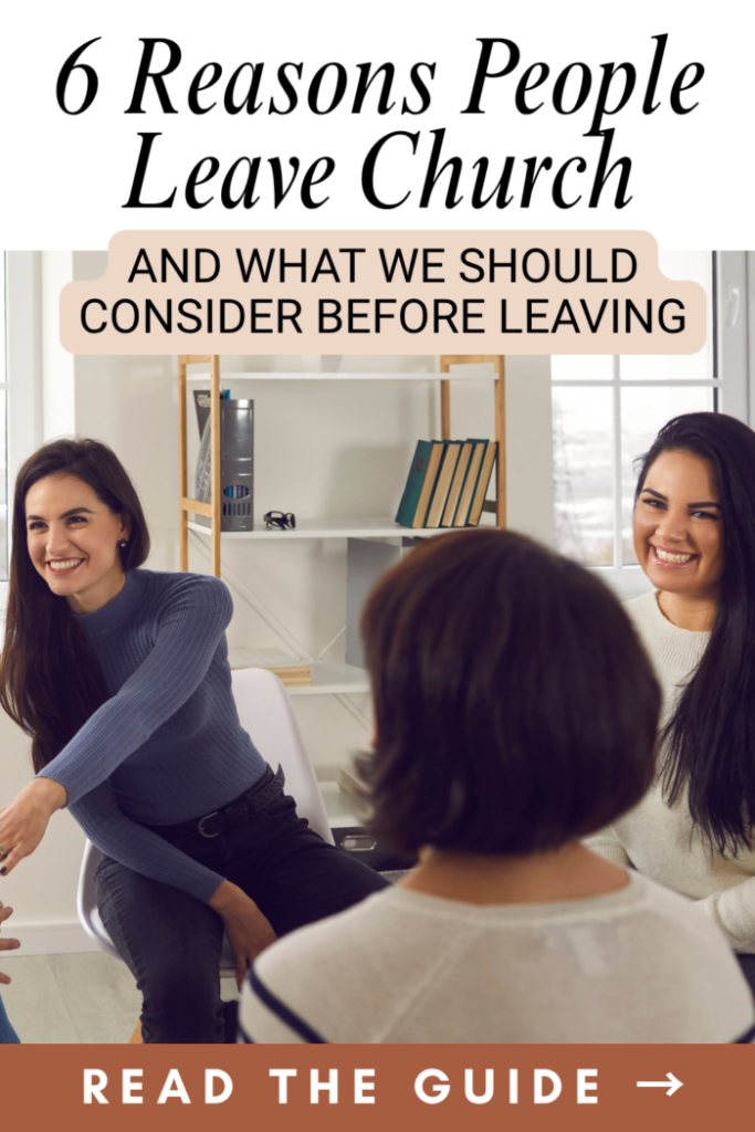 group of women discussing reasons people leave church