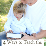 It's tempting to think children with a language delay can't understand God's Word, but they can. Here are 4 ways to teach them God's Word. #alittlerandr #langagedelay #MERLD #specialneedshomeschooling #momhacks