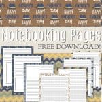 Grab these FREE colorful and masculine Father's Day Notebooking pages with backgrounds of hates, mustaches, pipes, and argyle patterns. #alittlerandr #notebooking #notebookingpages #freeprintables #fathersday