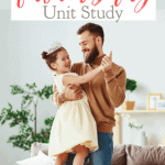 This Father's Day unit study is a multi-level study that you can use with your children from preschool to high school. Plus a free download! #alittlerandr #unitstudies #fathersday #homeschooling #homeschoolresources