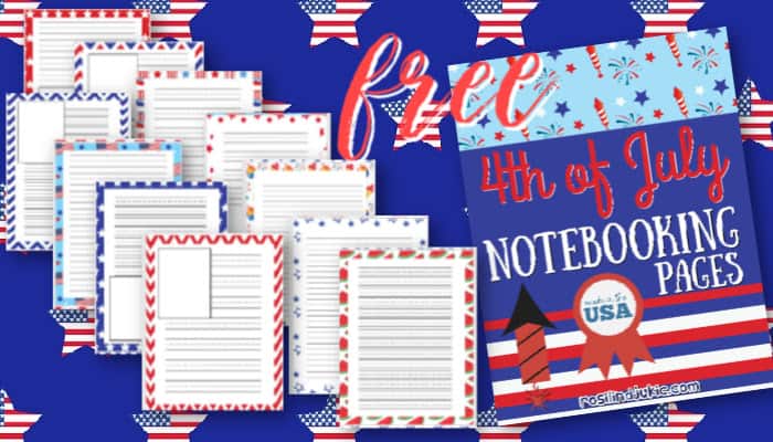 4th of July Notebooking Pages