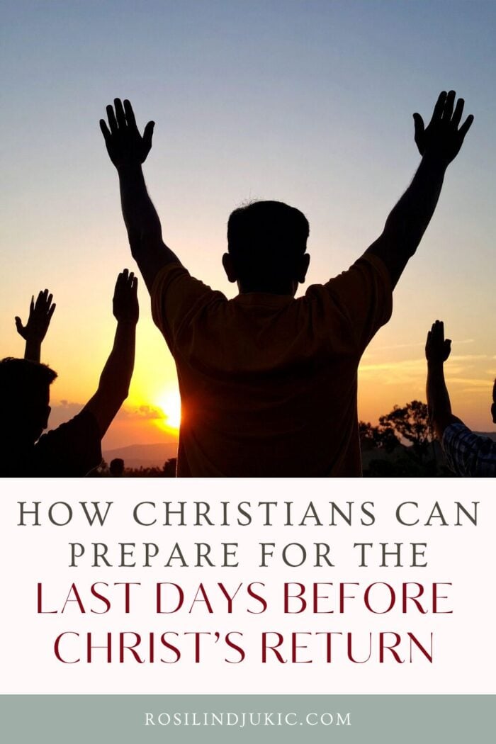 People with hands raised preparing for the last days