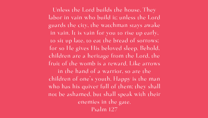 The Lord Has to Build His House {an announcement}