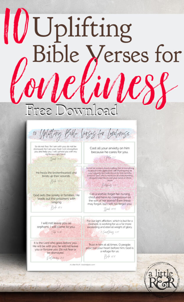 10 Uplifting Bible Verses for Loneliness - Free Download