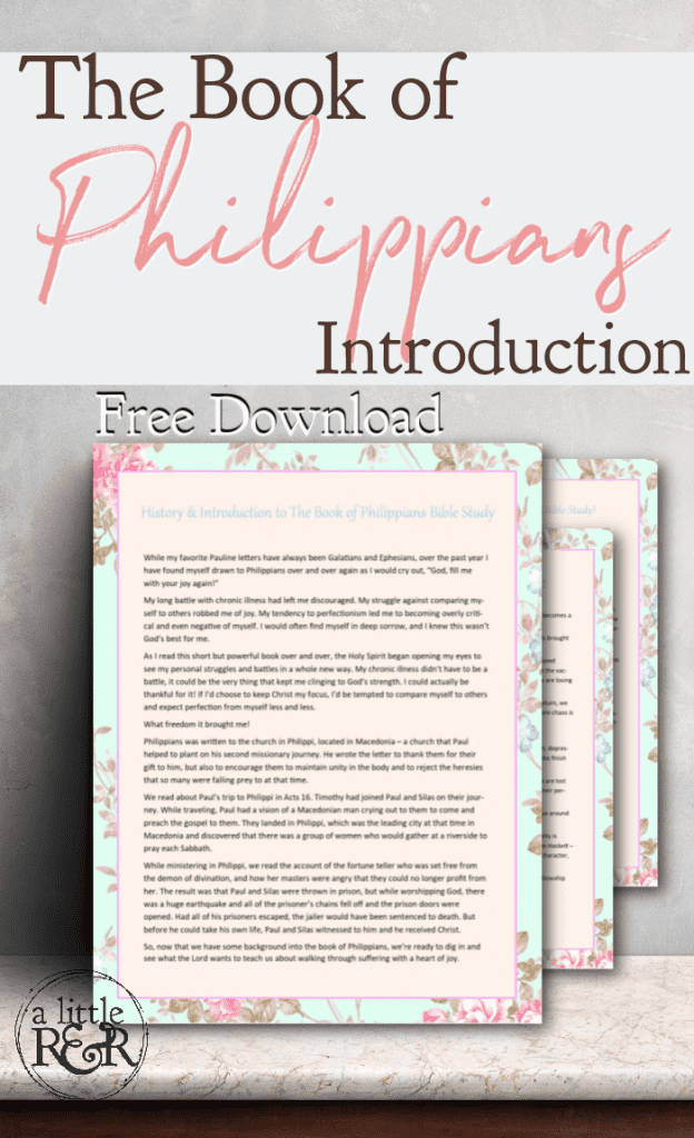 The Book of Philippians Introduction Free Download Pages