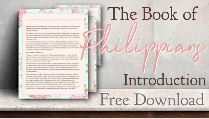 The Book of Philippians Introduction Free Download Pages
