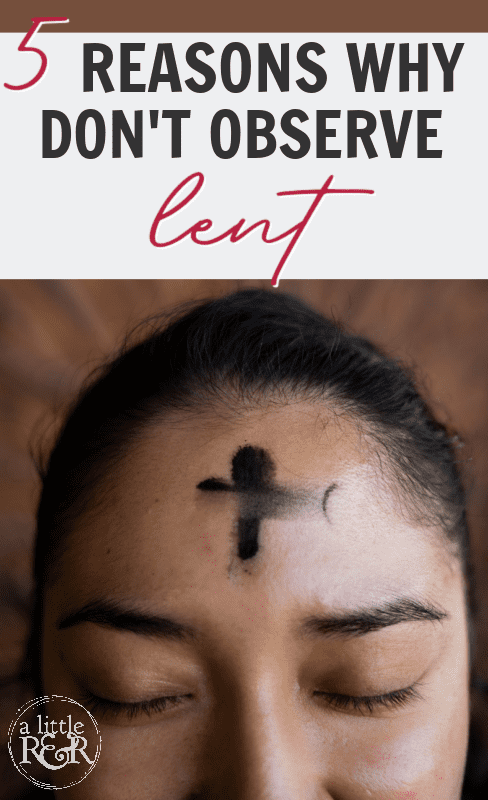 person with ash on forehead for Lent