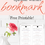 Image of bookmark printable in a frame on a shelf with a pink rose in a vase