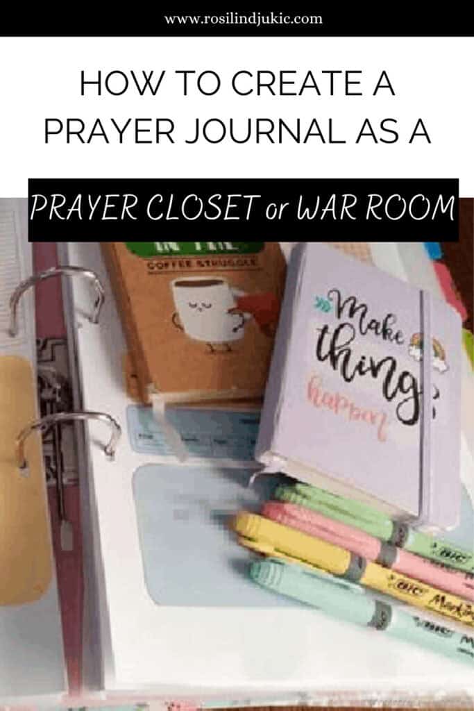 A layout of my prayer journal and journaling supplies