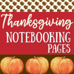 Cover for Thanksgiving Noteboking Printables