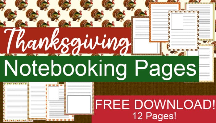 Thanksgiving Notebooking Pages – Free Download
