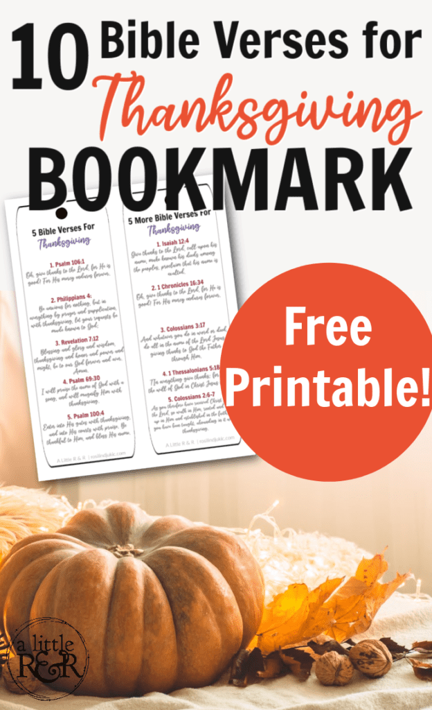 Pumpkin layout with picture of Bible verse bookmarks
