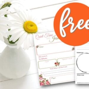 2 Quiet Time with Jesus Worksheets
