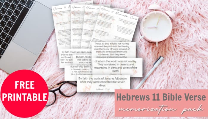 Hebrews 11 Bible Verse Memorization Pack