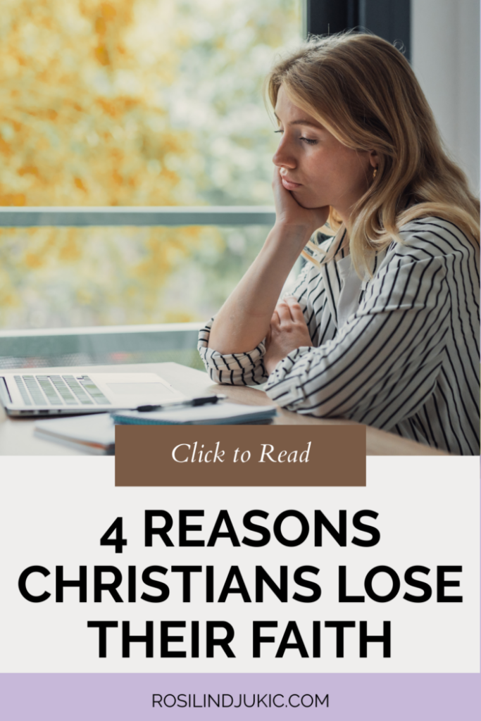 woman disappointed that there are reasons Christians lose their faith