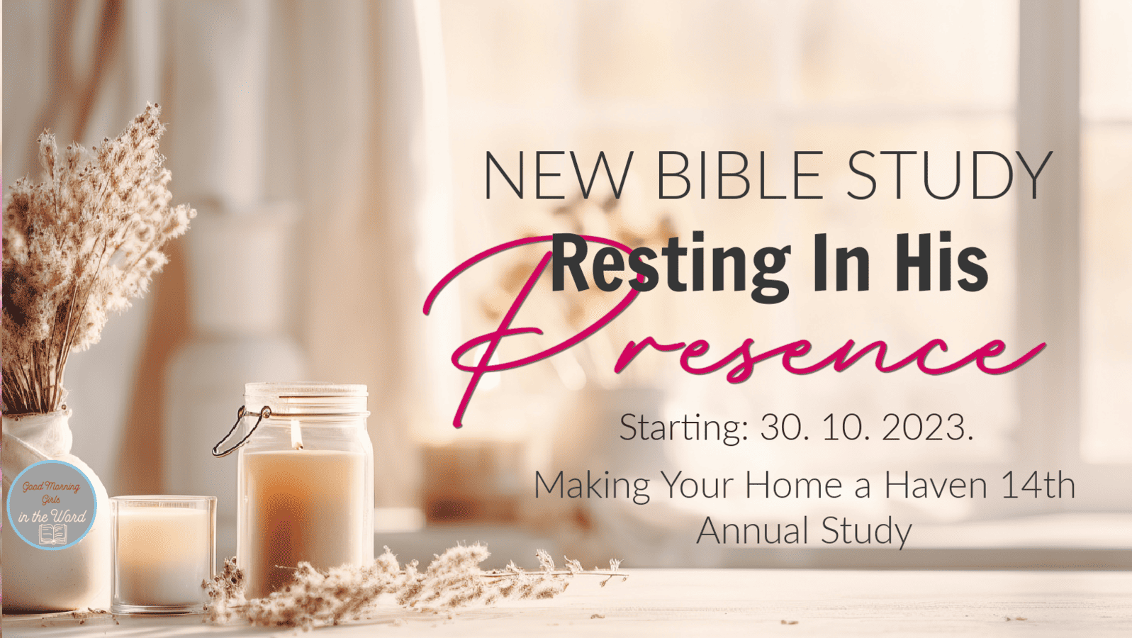 It’s Time to Rest in His Presence