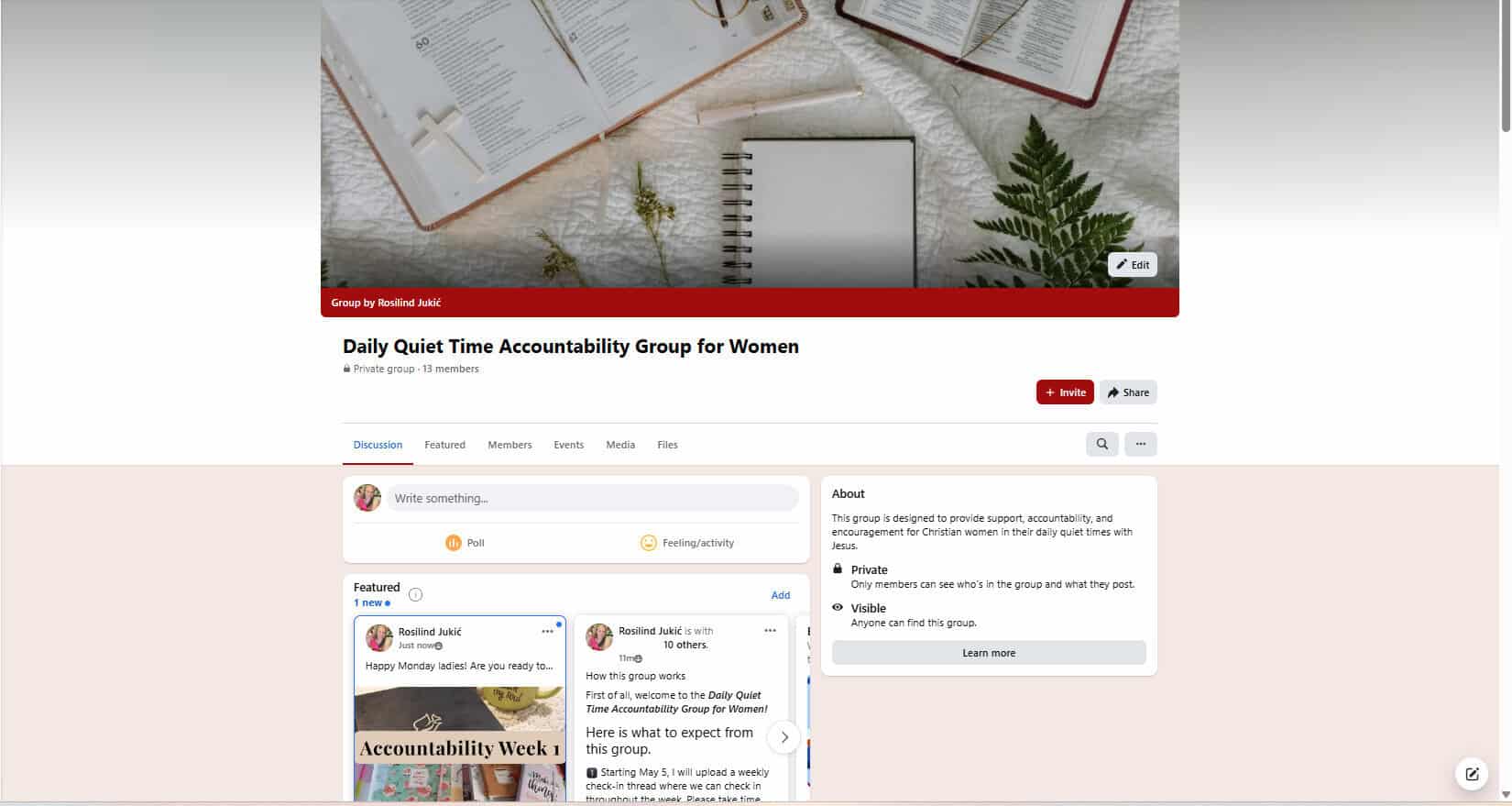 Join my Daily Quiet Time Accountability Facebook Group