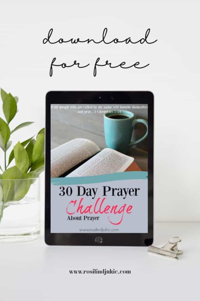 30 Day Prayer Challenge for Prayer layout