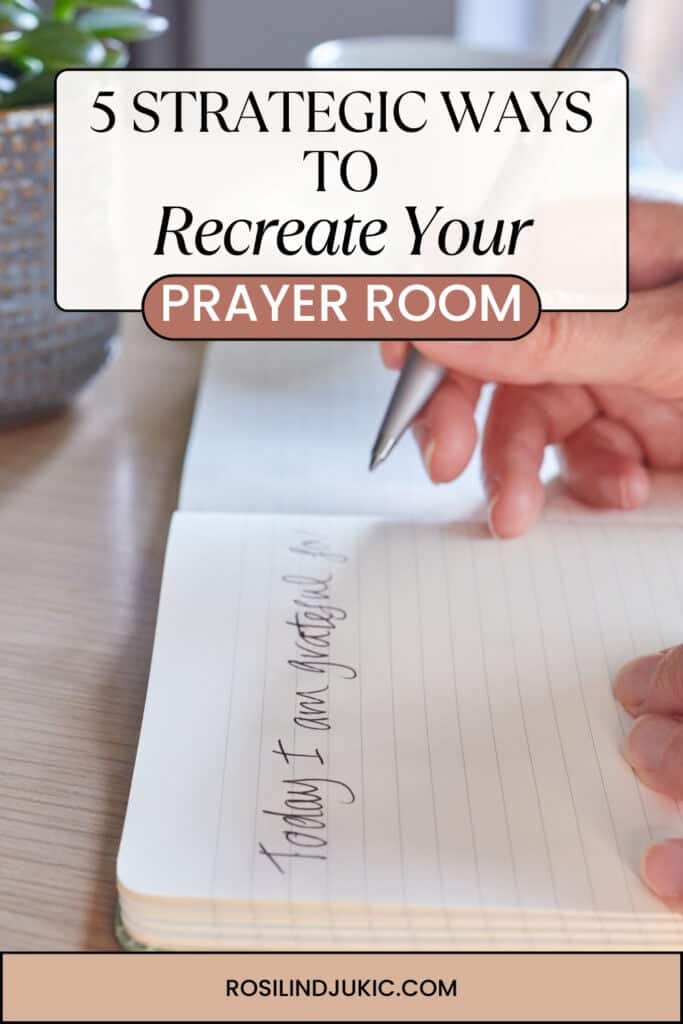 Woman learning to recreate your war room writing in her journal