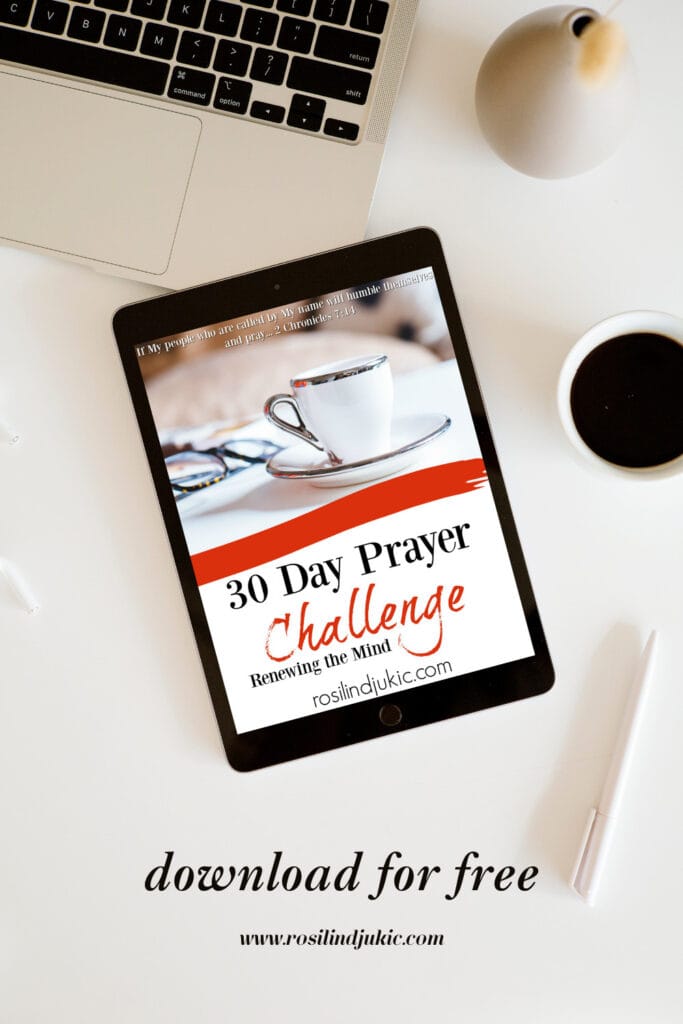 Layout of the 30-Day Prayer Challenge for Renewing Your Mind