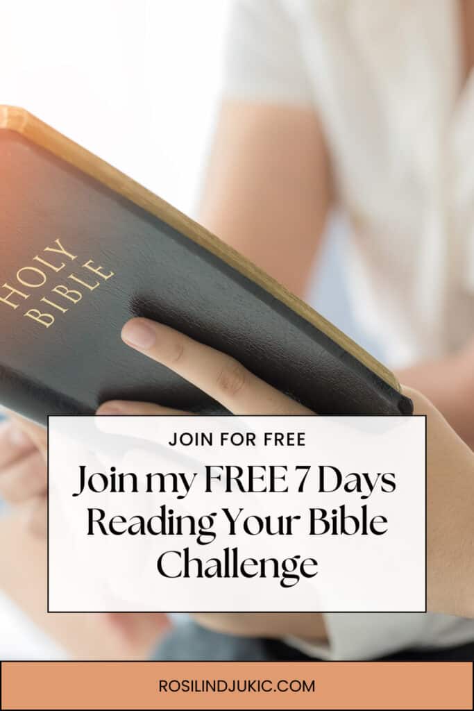 Woman holding an open Bible in her hands