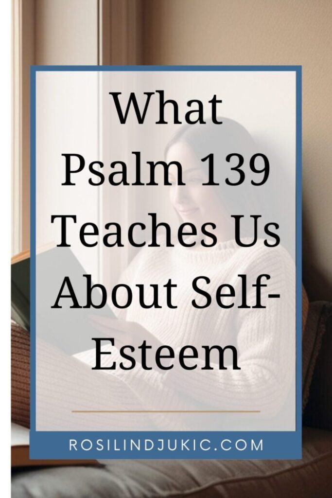 Woman siting and reading Psalm 139
