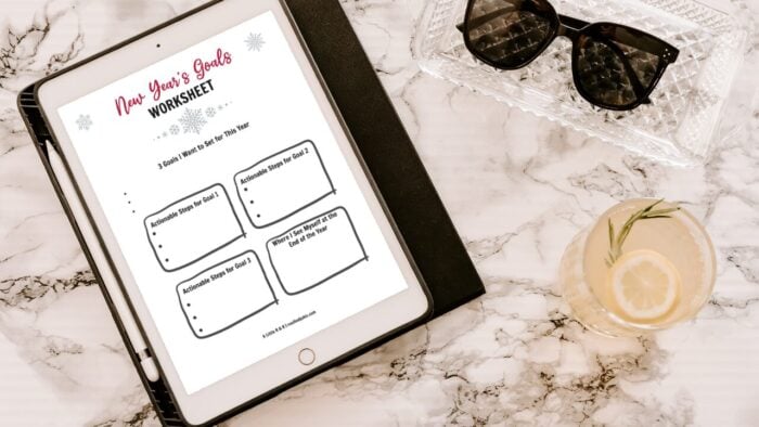 New Years Goals Worksheet – FREE DOWNLOAD