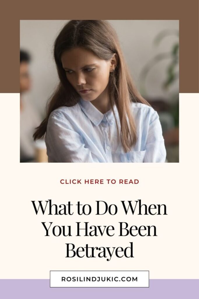 Woman sad and upset, but learning what to do when you have been betrayed.