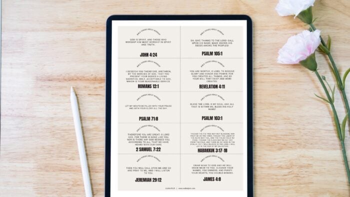 10 Bible Verses for Worship – FREE DOWNLOAD