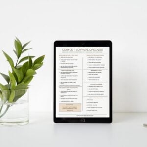 Conflict Survival Checklist